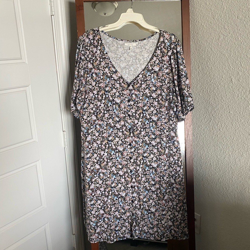 Maurices Floral T shirt dress